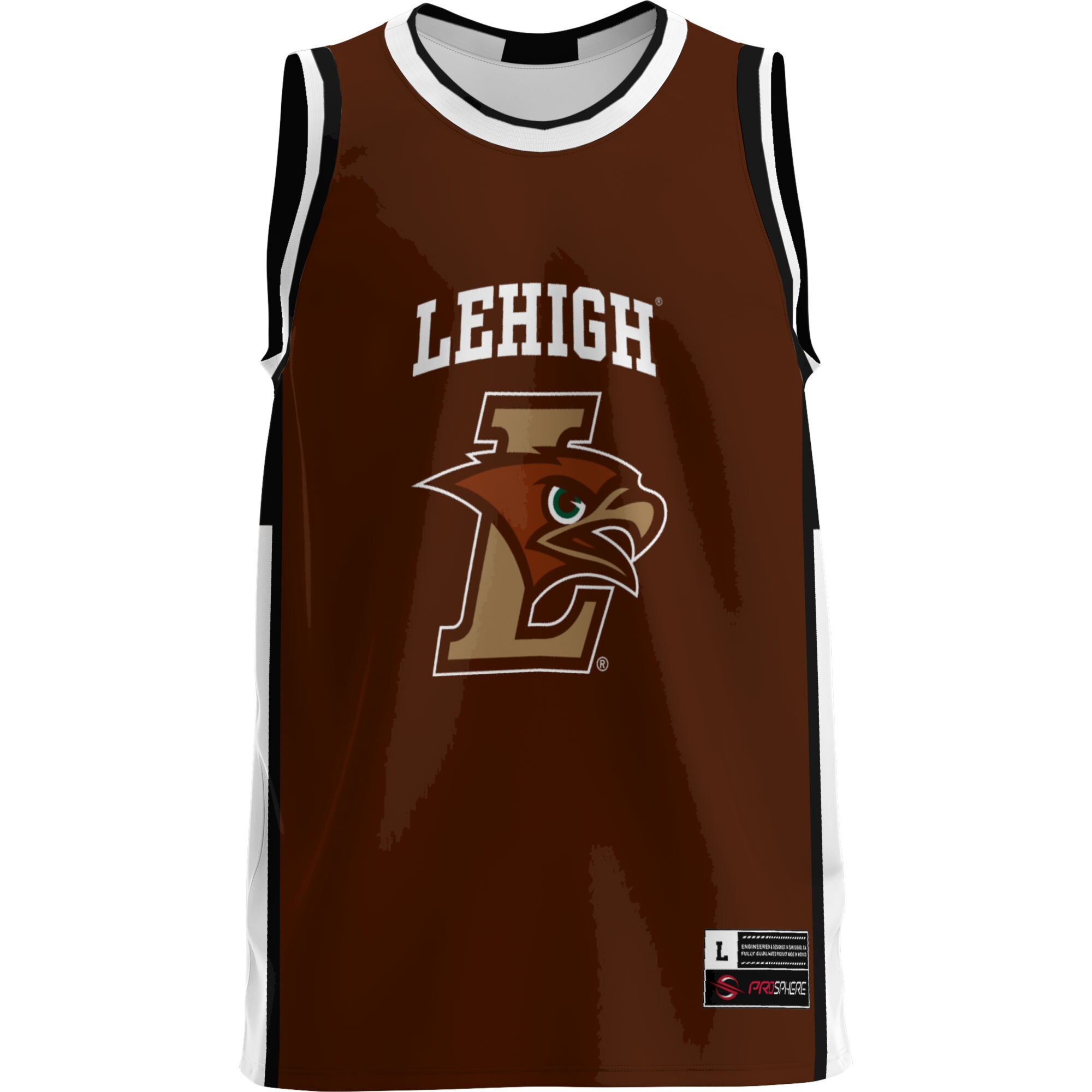 [DDG] Lehigh Mountain Hawks GameDay Greats Lightweight Basketball Jersey - Brown