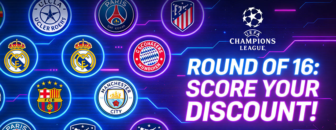 ROUND OF16: SCORE YOUR DISCOUNT!