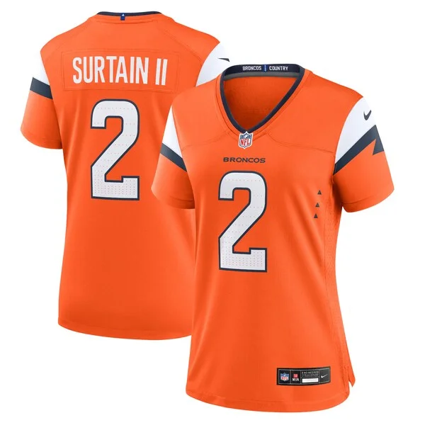 None Patrick Surtain Game Jersey - Orange | NFL Player Jersey