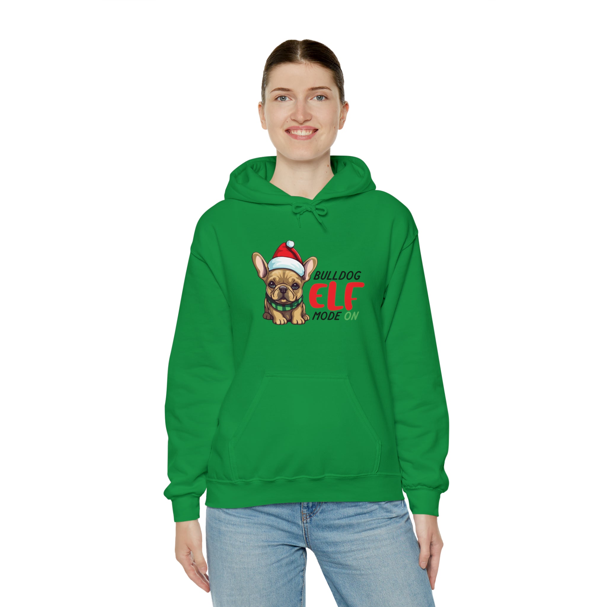 French Bulldog Elf Mode On Unisex Hoodie Useful Frenchie Gear