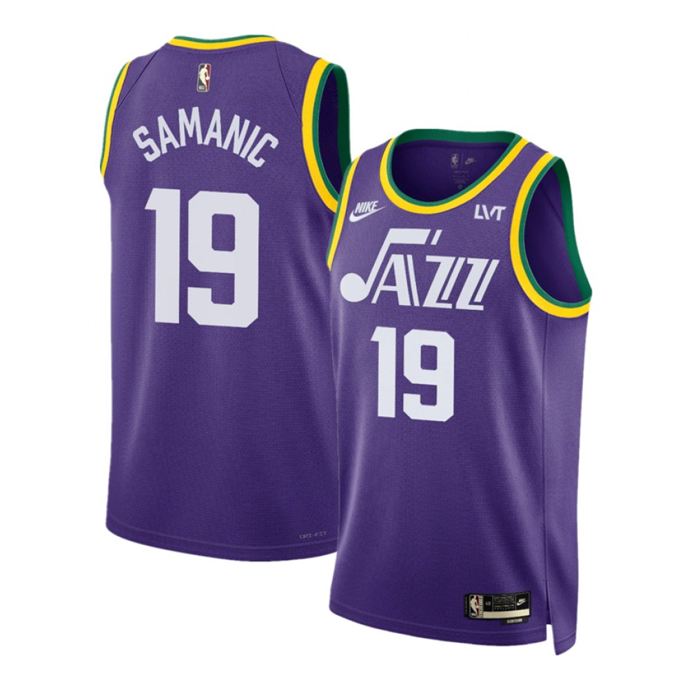 Game Day Classic Men's Utah Jazz #19 Luka Purple Basketball Jersey