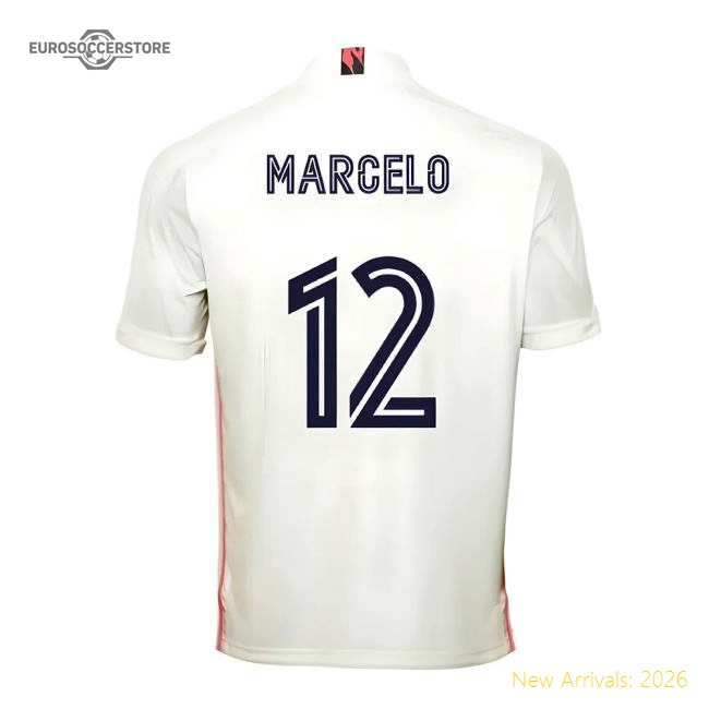 Premium Home Real Madrid Marcelo Jersey 2020-2021 Moisture-wicking