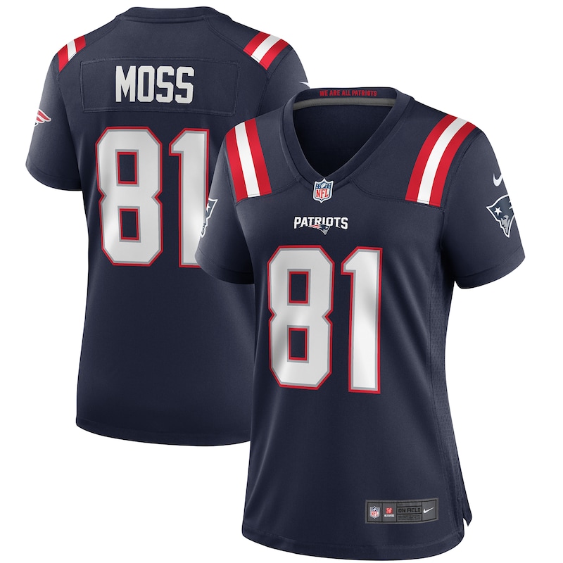 None Randy Moss New England Patriots Fan Favorite Team Game Jersey