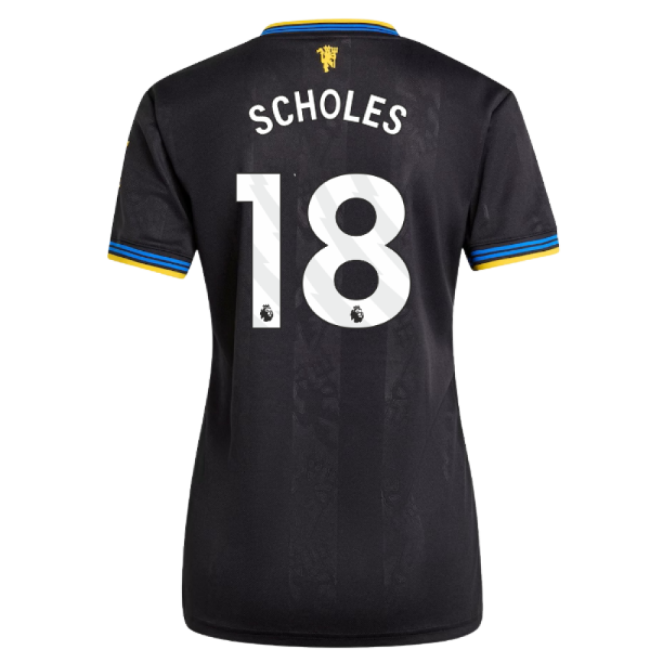 2025-20 Man Utd Third Jersey Scholes #18 Edition L M Women S