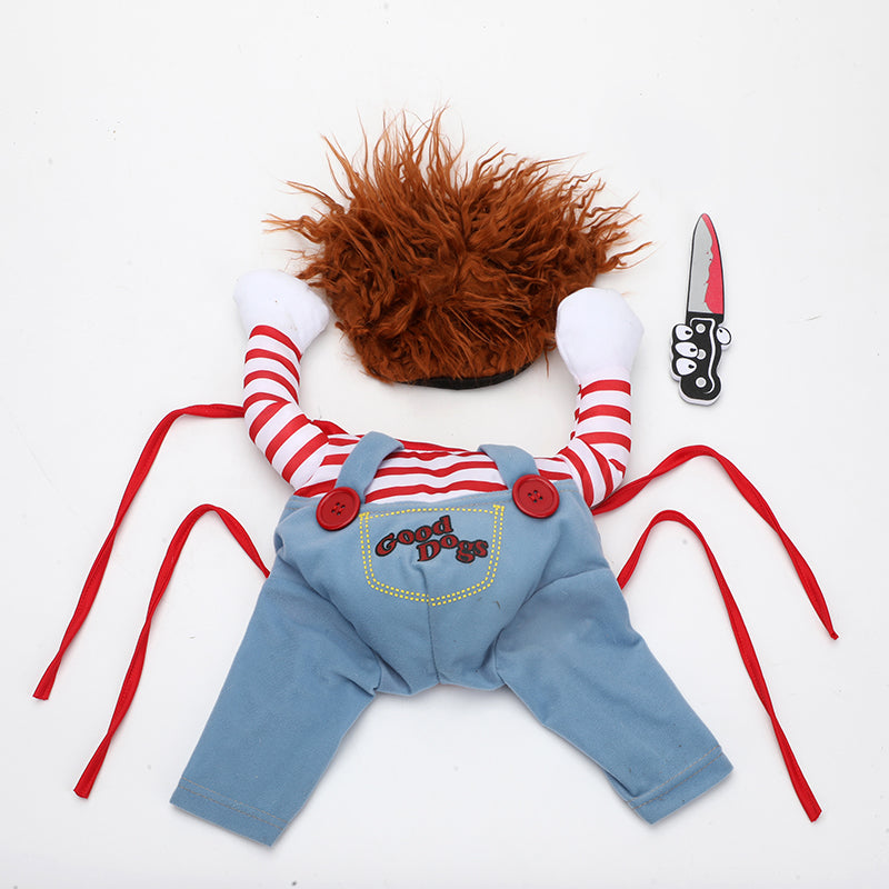 Chucky Costume For French Bulldog (WS44)
