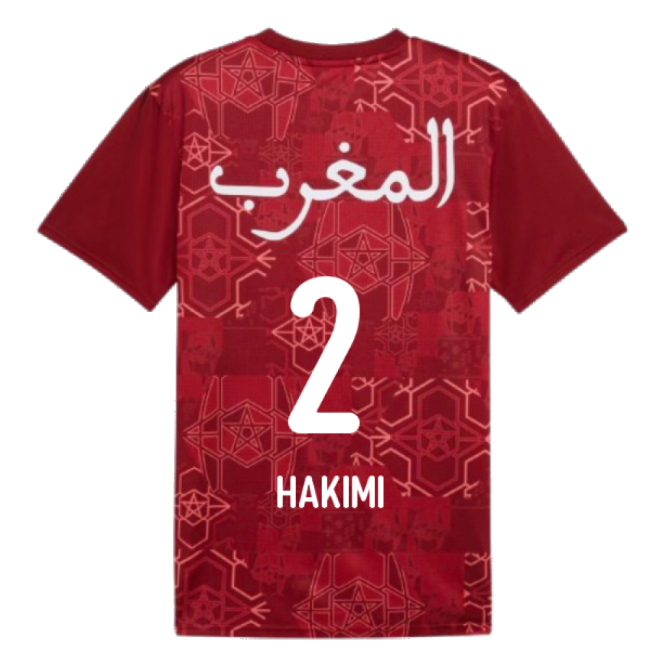 Fan-Favorite 2024-2025 Morocco Prematch Ss Jersey (Red) (Hakimi 2)