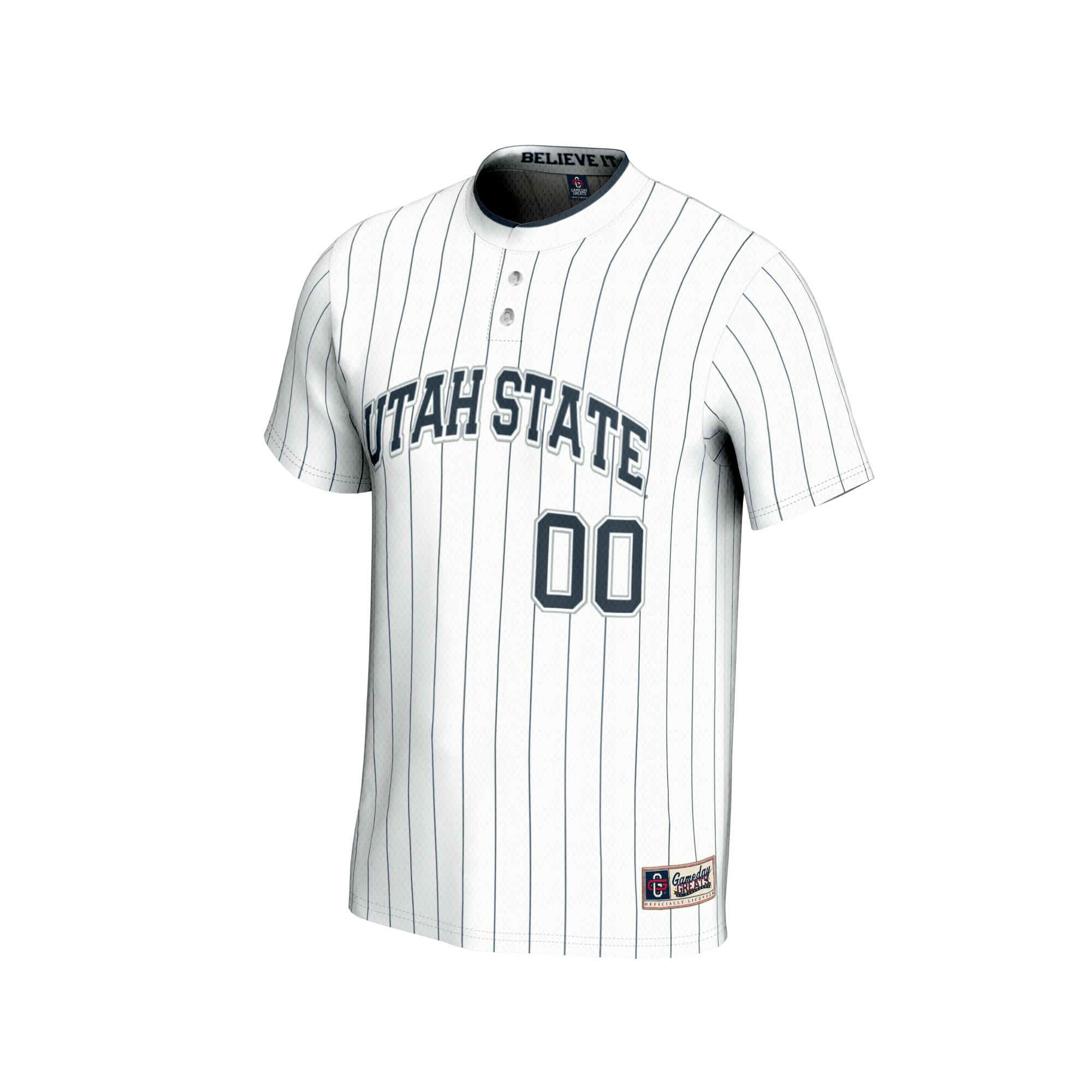 [DDG] Utah State Aggies GameDay Greats Youth NIL Pick-A-Player Lightweight Softball Fashion Jersey - White