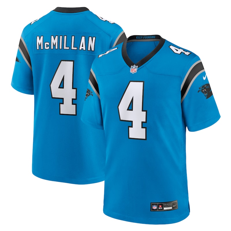 None Tetairoa McMillan Record-Breaker CAR Panthers Genuine Jersey