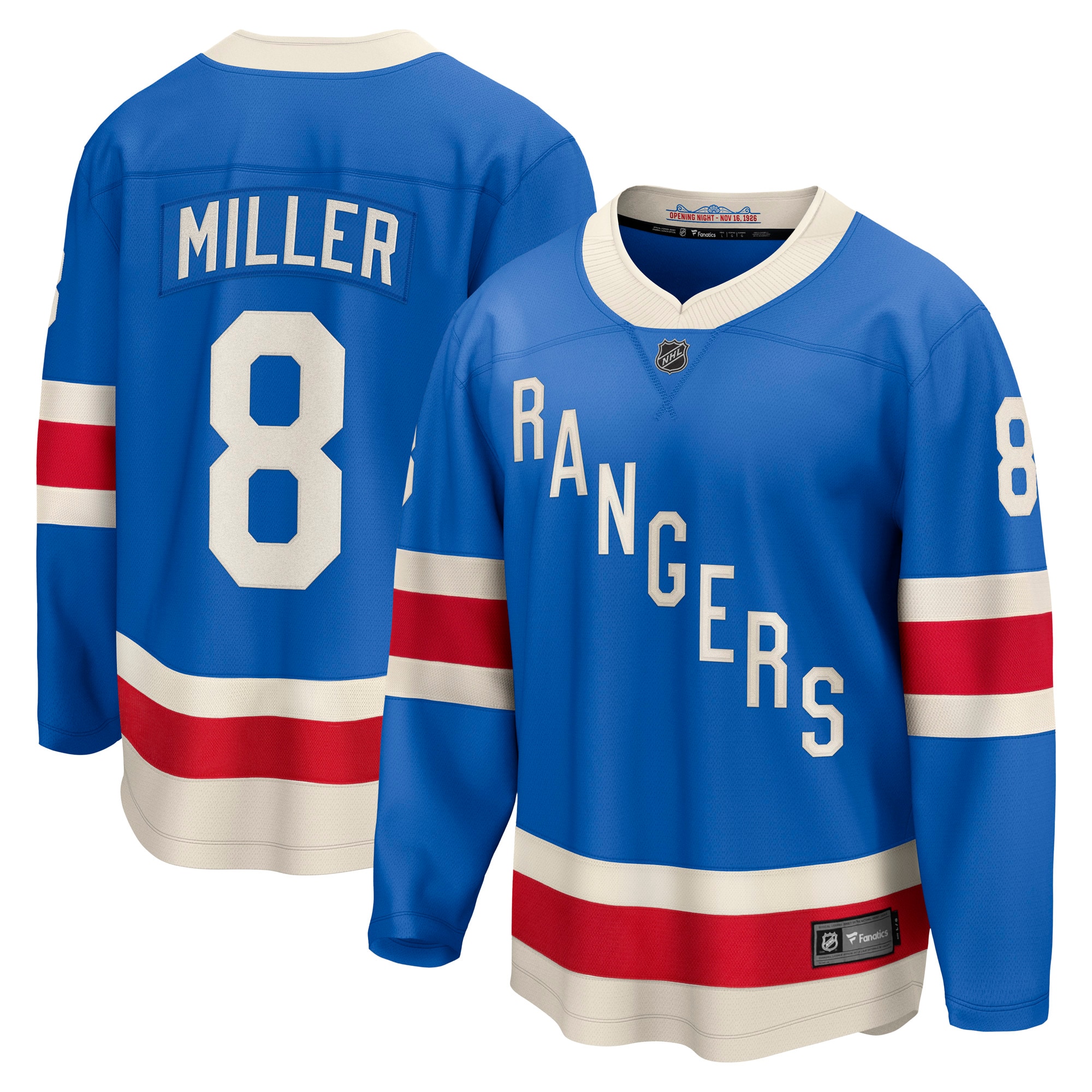 [SJH] J.T. Miller New York Rangers Centennial Breakaway Jersey - Blue