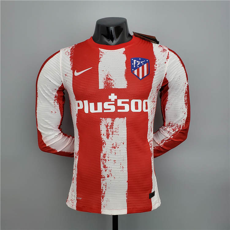 Moisture Wicking Atletico Madrid Soccer Jersey 21-22 Home RedWhite