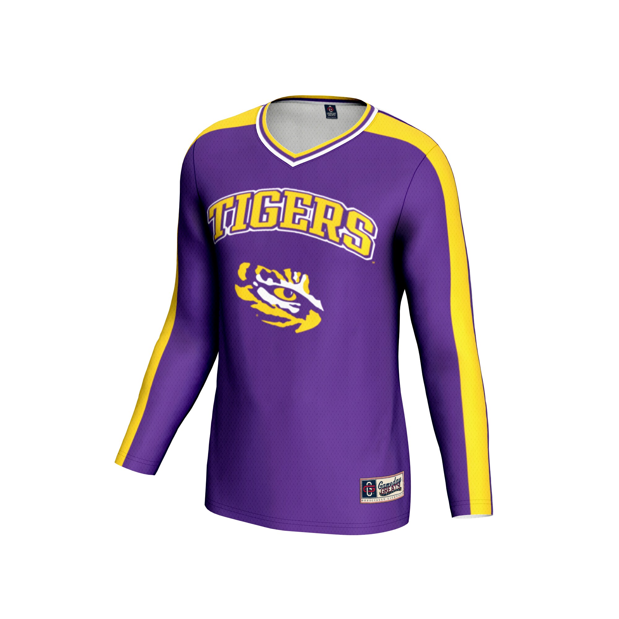 [DDG] LSU Tigers GameDay Greats Youth #1 Lightweight Volleyball Fashion Jersey - Purple