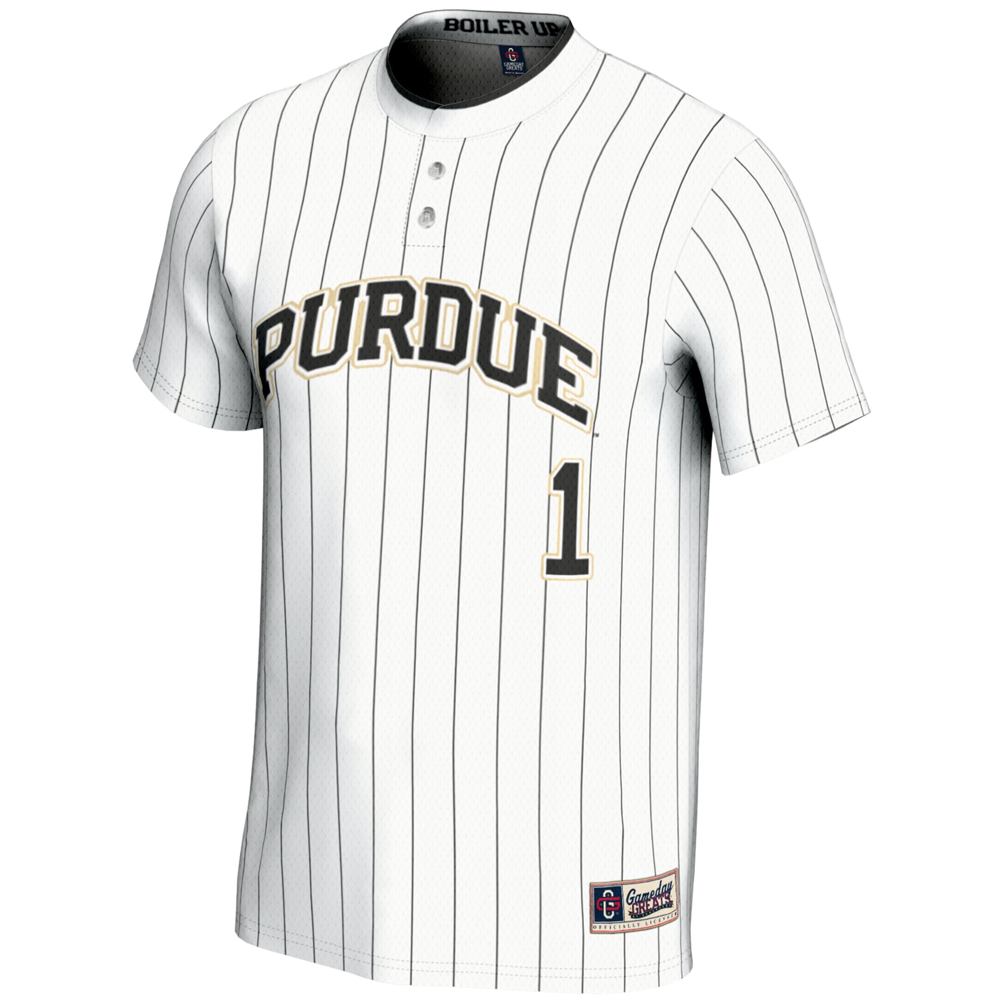 #1 Purdue Boilermakers GameDay Greats Youth Lightweight Softball Jersey - White