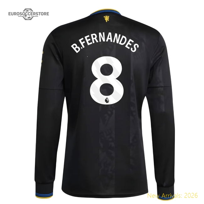 2025-2026 Man Utd Long Sleeve Third Shirt (bfernandes 8)
