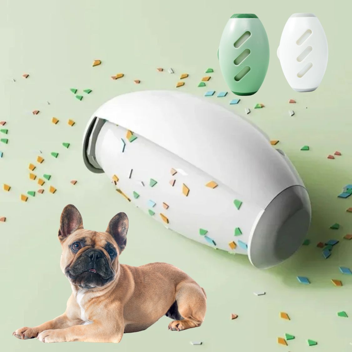 High-Quality Reusable Frenchie Hair Lint Roller - Multifunctional Sti...