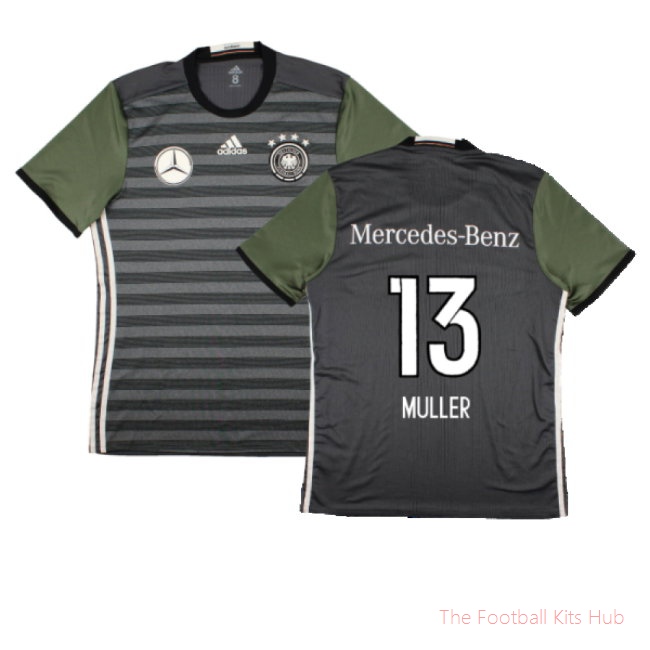 Germany 2016-17 Away Match Issue Shirt (L) (Excellent) (Muller 13)
