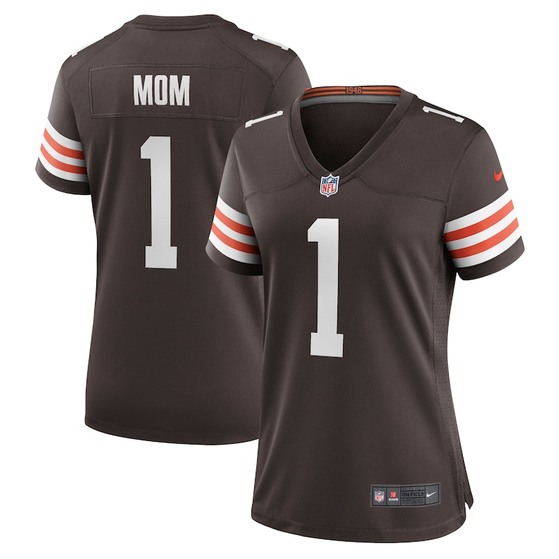 None Number 1 Mom CLE Browns Energetic Budget-Friendly Jersey