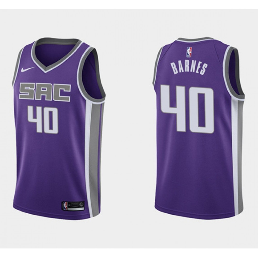 Game Day Value Men's SAC #40 Harrison Purple Basketball Jersey