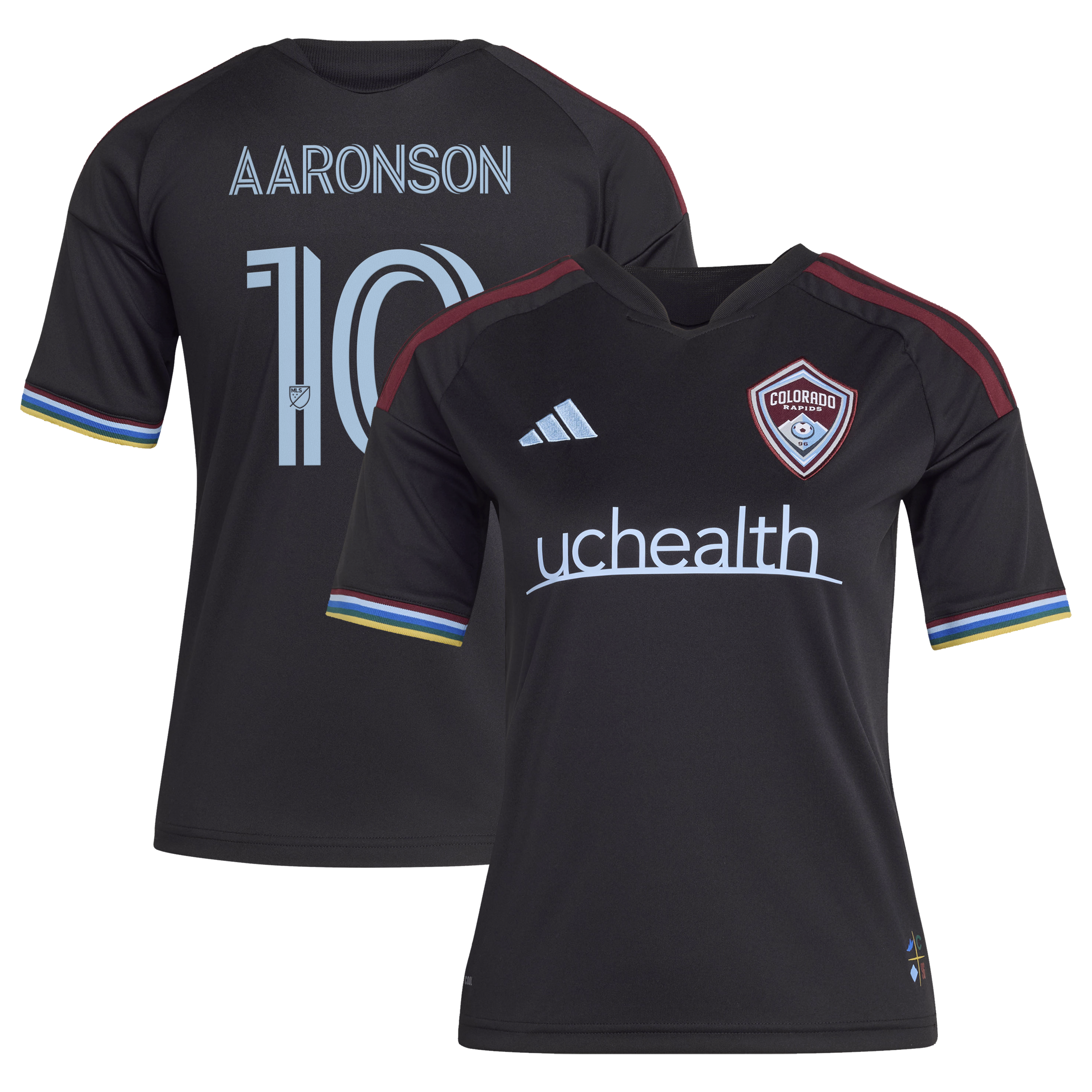 [LK] Paxten Aaronson Colorado Rapids Youth 2026 Colorful Colorado Replica Jersey - Black
