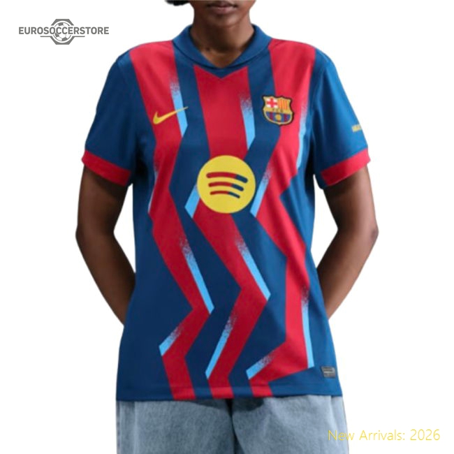 2025-2026 Barcelona Fourth Fan Version Womens Shirt Football Fan Apparel