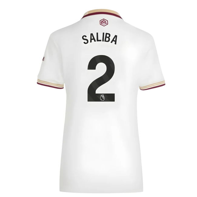 2025-20 Arsenal Third Soccer Jersey Saliba 2 L M Women S