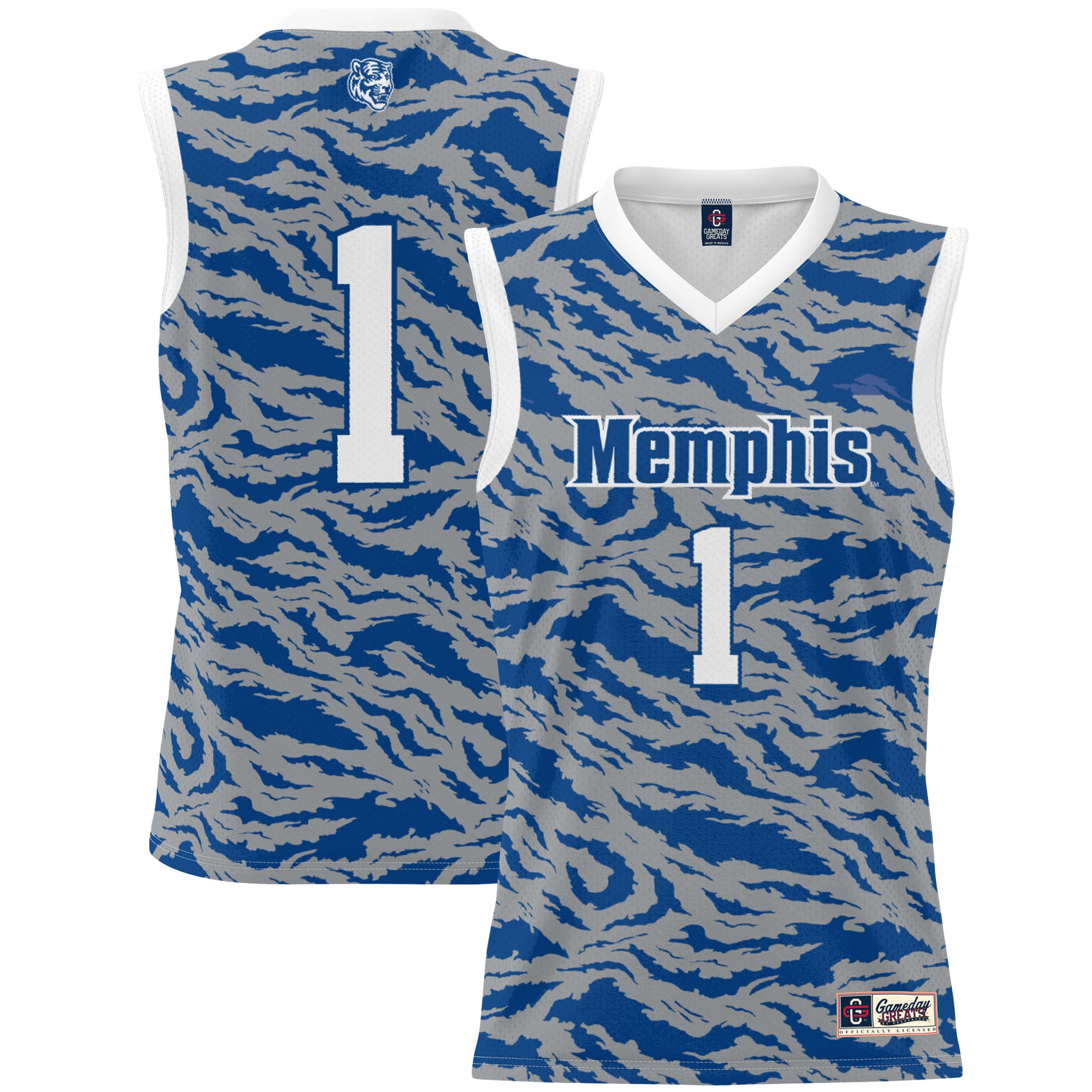 #1 Memphis Tigers GameDay Greats Unisex Lightweight Basketball Jersey - Royal