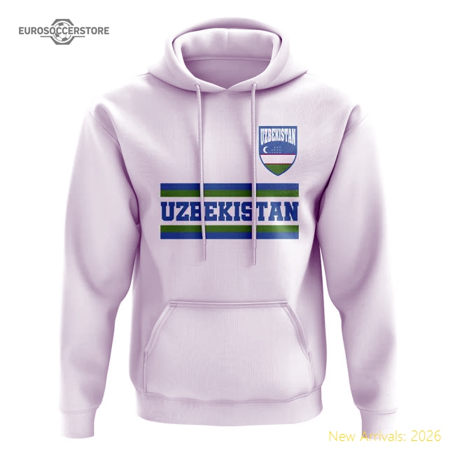 Uzbekistan Core Football Country Hoody (White)