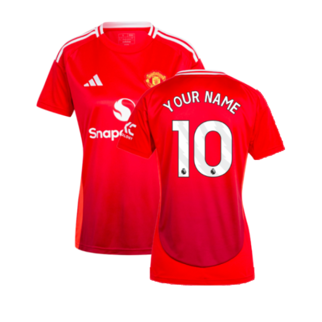 2024-2025 Man Utd Home Top (Womens) (Your Name)