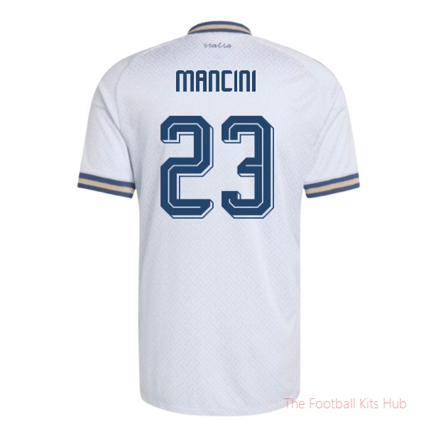 2026-2027 Italy Authentic Away Shirt (Mancini 23)