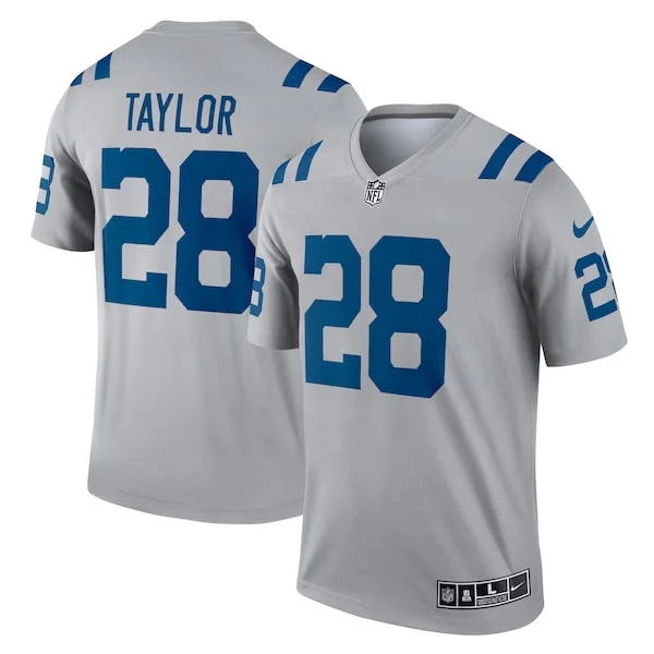 None Jonathan Taylor  Jersey - Gray | NFL Player Jersey | NFL Football