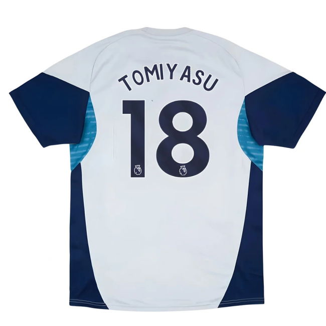 2025-2026 Arsenal Training Shirt (Grey Two) (Tomiyasu 18)