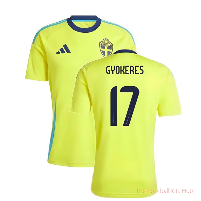 2024-2025 Sweden Home Fan Shirt (GYOKERES 17)