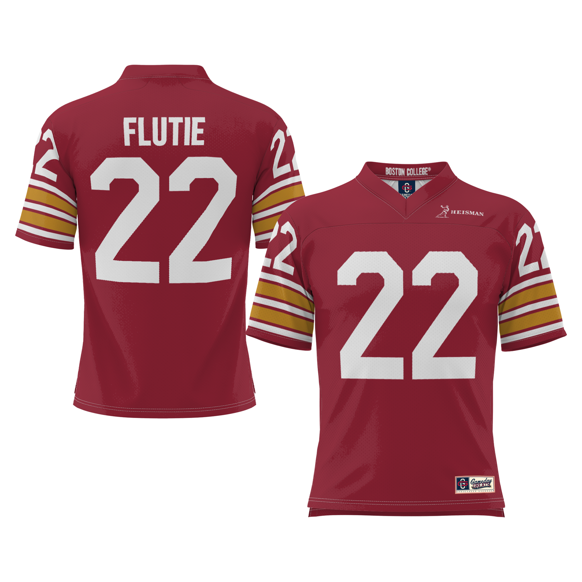 [NJP] Doug Flutie Boston College Eagles GameDay Greats Youth Heisman Football Jersey - Maroon