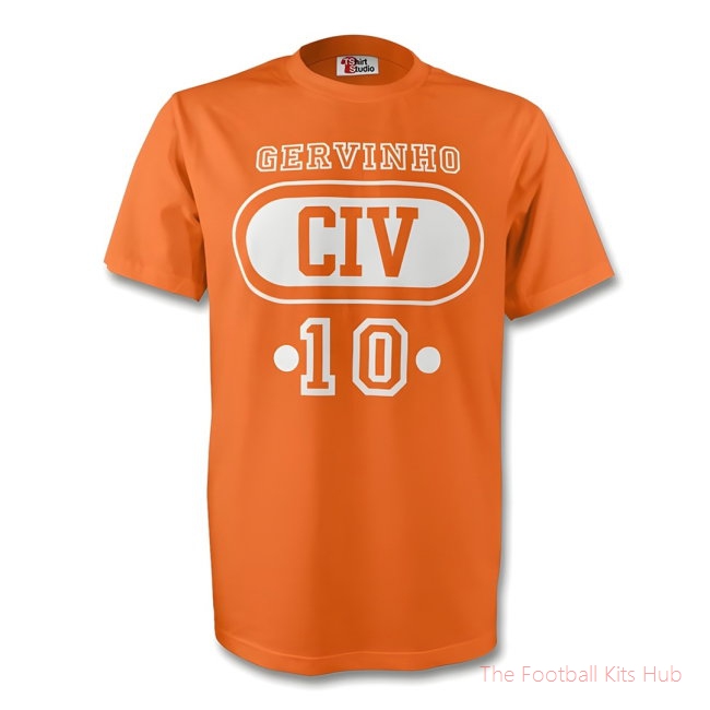 Gervinho Ivory Coast Civ T-shirt (orange)