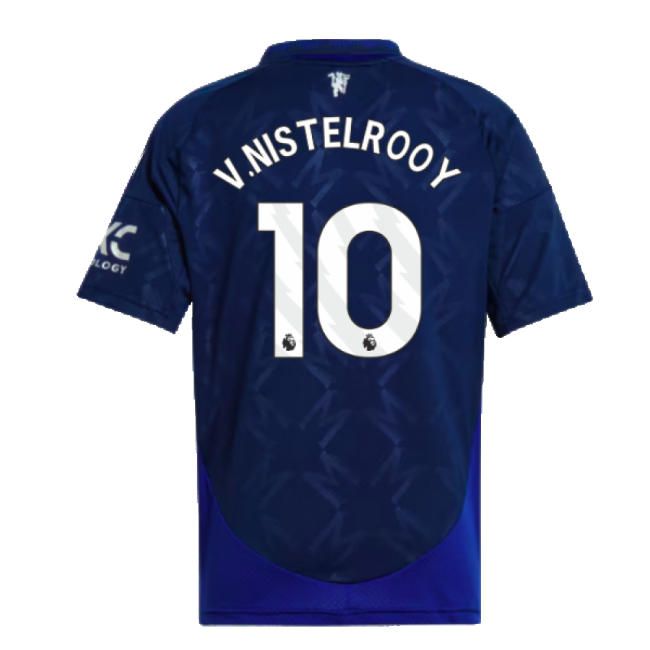 Authentic 2024-2025 Man Utd Away Shirt (kids) (v.nistelrooy 10)