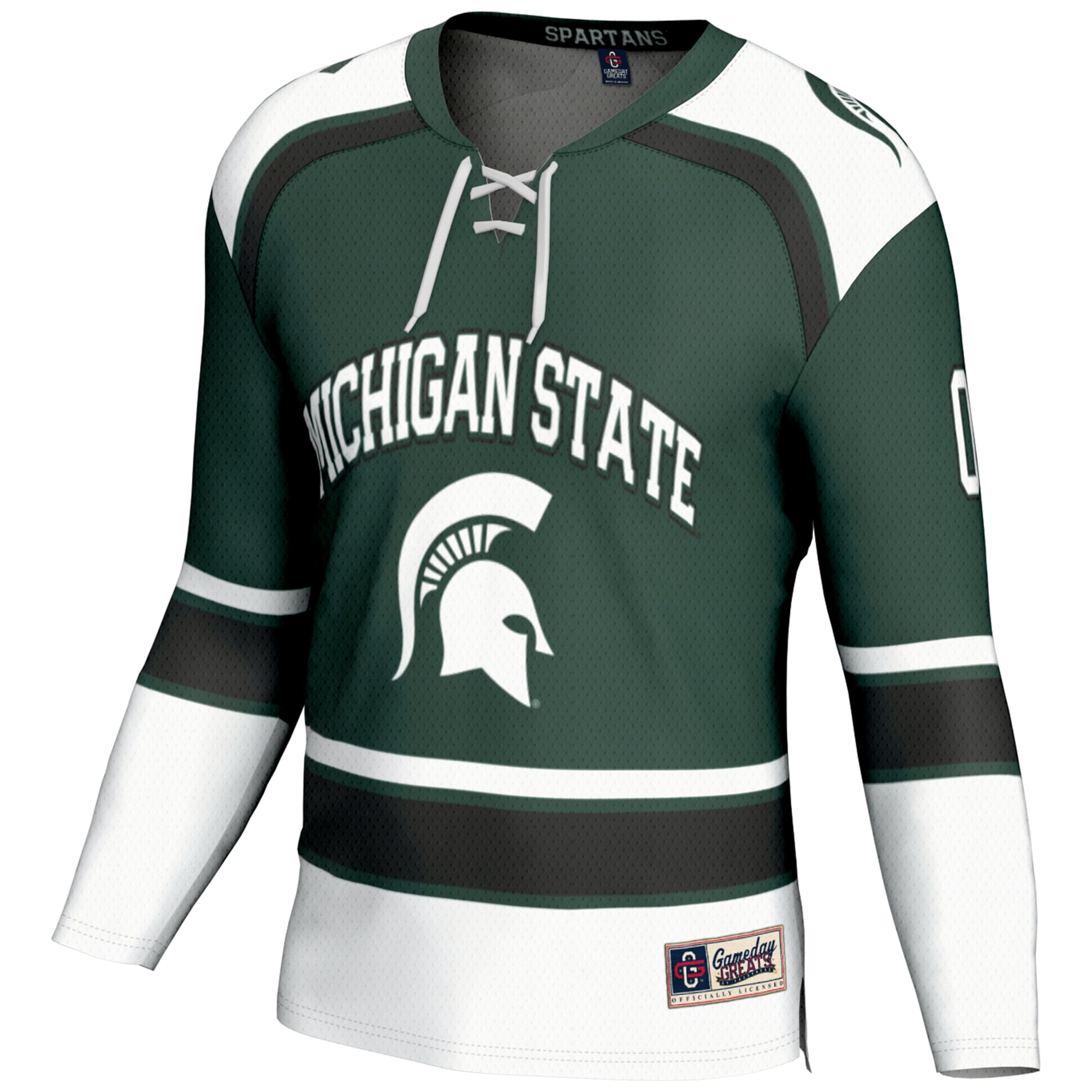 [NJP] Michigan State Spartans GameDay Greats Men's Ice Hockey NIL Pick-A-Player Jersey - Green