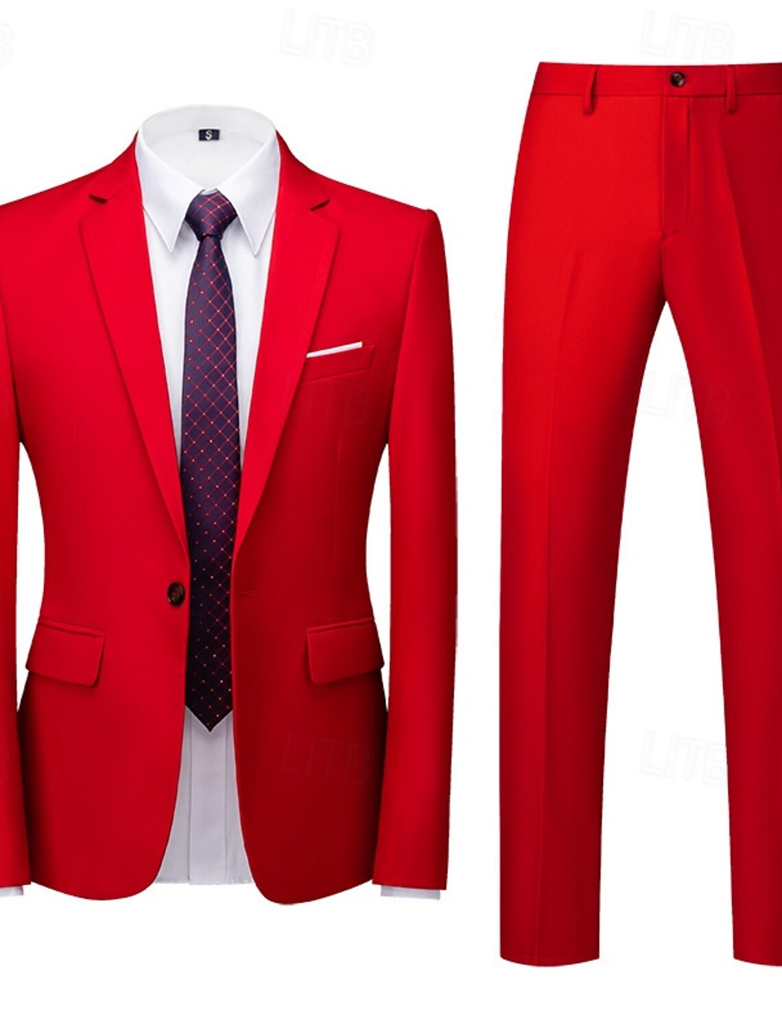 Men's Blazer Suits Business Cocktail Party Wedding 2 Piece Fashion
