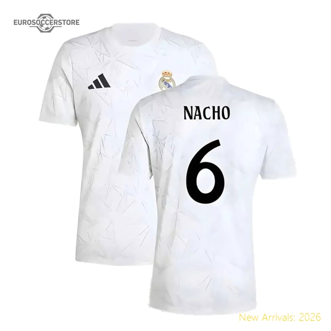 2024-2025 Real Madrid Home Match-ready Jersey Nacho Performance Fabric