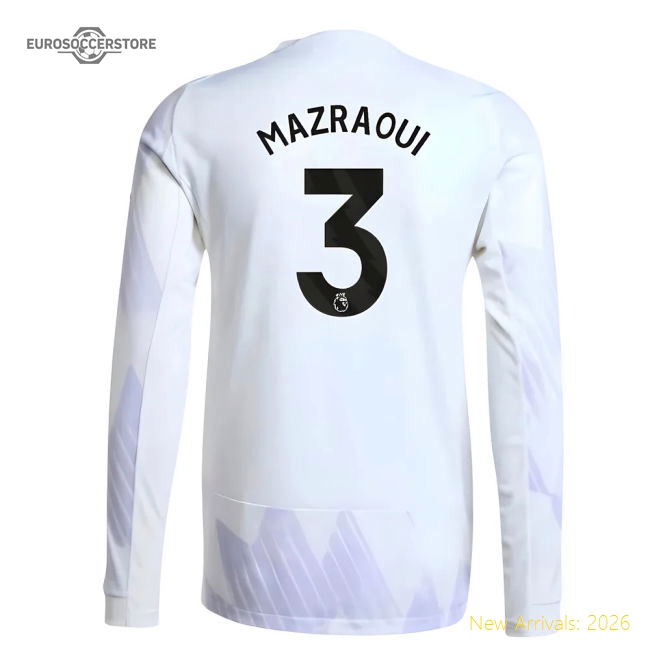 Authentic 2025-2026 Man Utd Authentic Long Sleeve Away Shirt