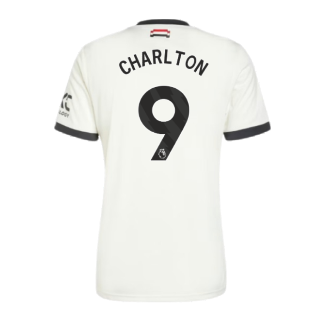 Football Man Utd Third Shirt Charlton #9 Elite Performance Support...