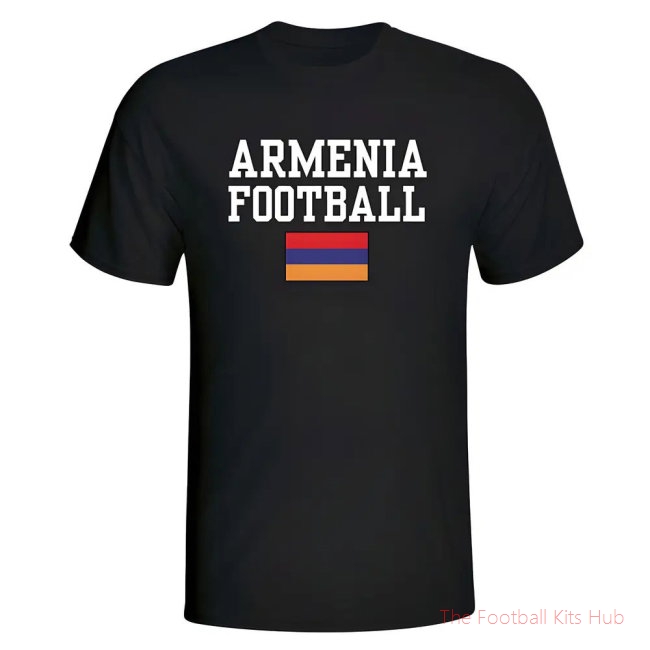 Armenia Football T-Shirt - Black
