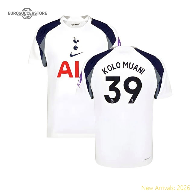 2025-2026 Tottenham Hotspur Hotspur Authentic Home Shirt (kolo Muan