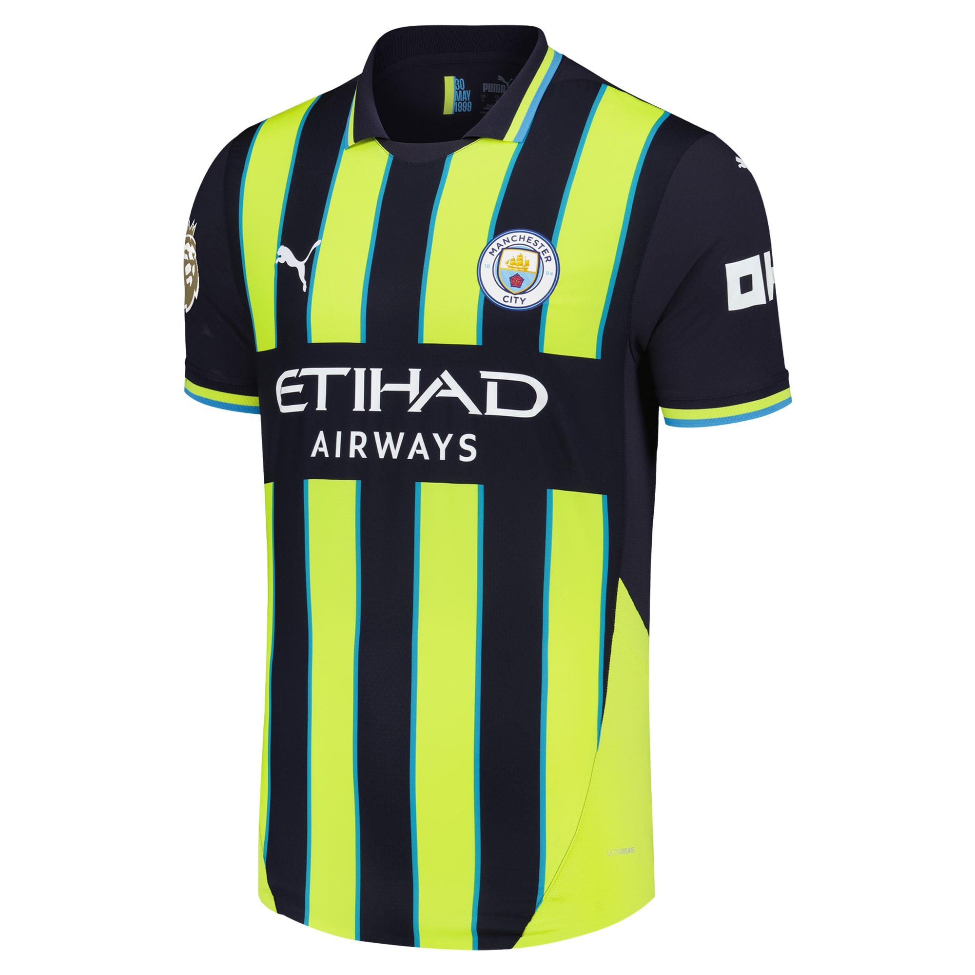 [SJH] Manchester City 2024/25 Away Authentic Custom Jersey - Navy