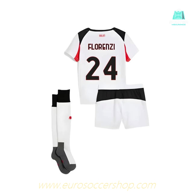 2025-2026 AC Milan Away Mini Kit (Florenzi 24)