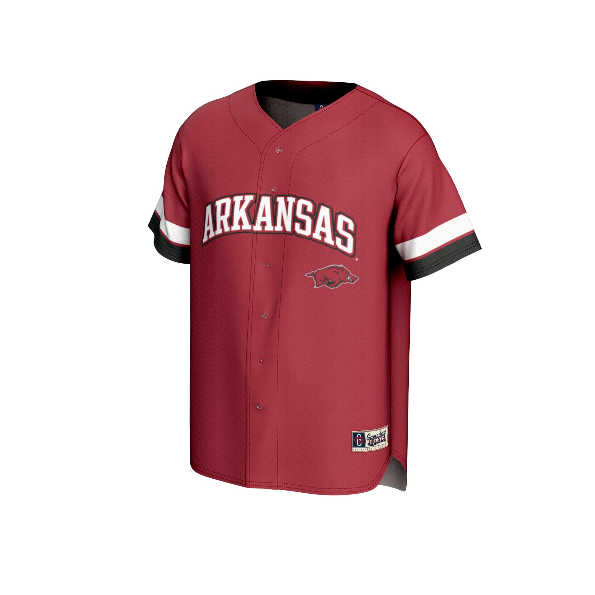 Arkansas Razorbacks GameDay Greats Unisex Spirit Baseball Jersey - Crimson