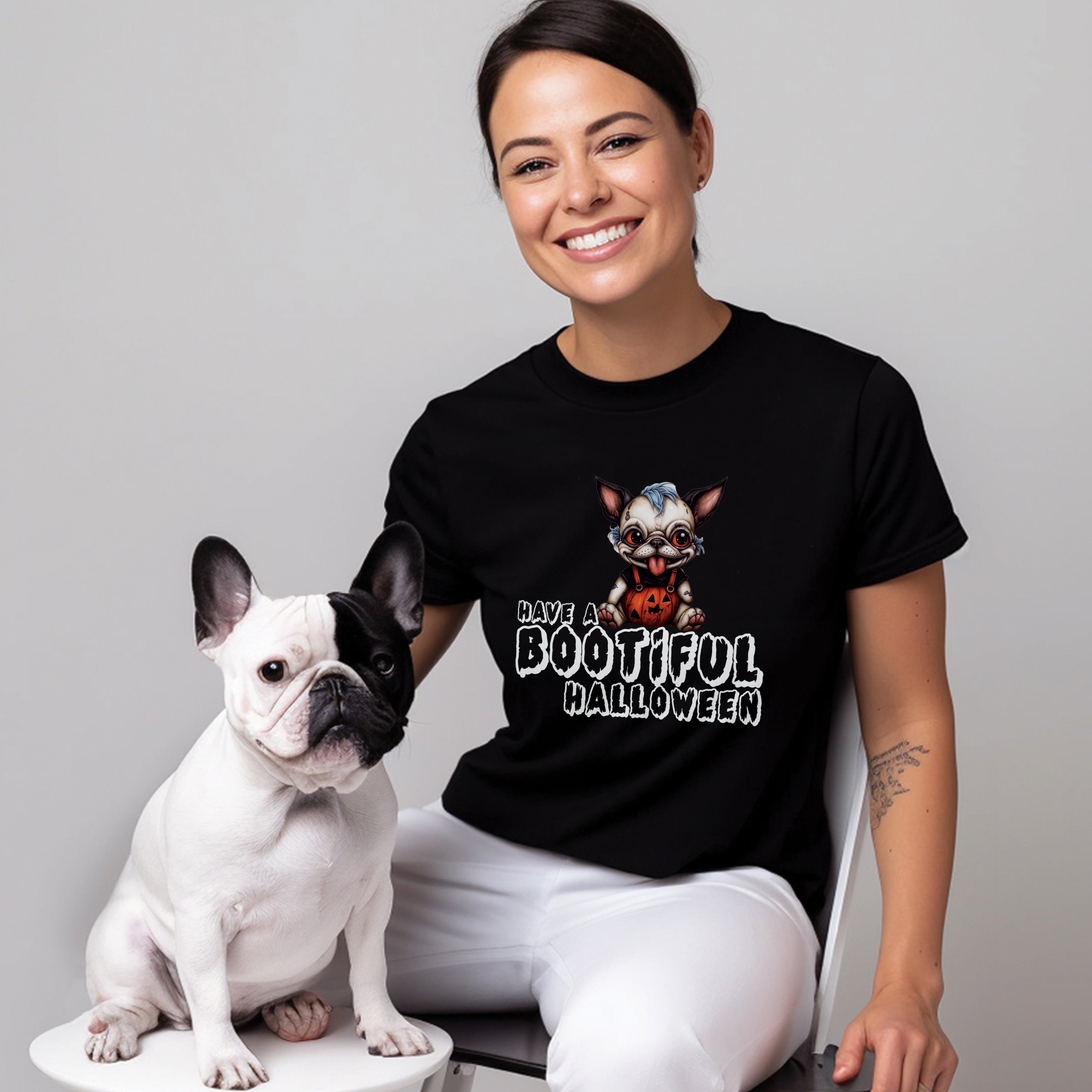 Halloween - Trendy Unisex T-shirt Frenchie Themed Wear | Durable Build
