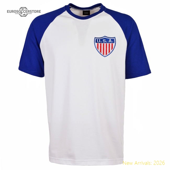 Usmnt 2018 Raglan Retro Football Shirt - Match Quality - Match Quality