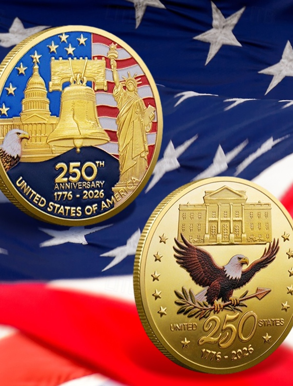 4th of July 2026 250th Memorial Day Men's 3D Print US Flag Crew Neck Short Sleeve T-Shirt Daily Street