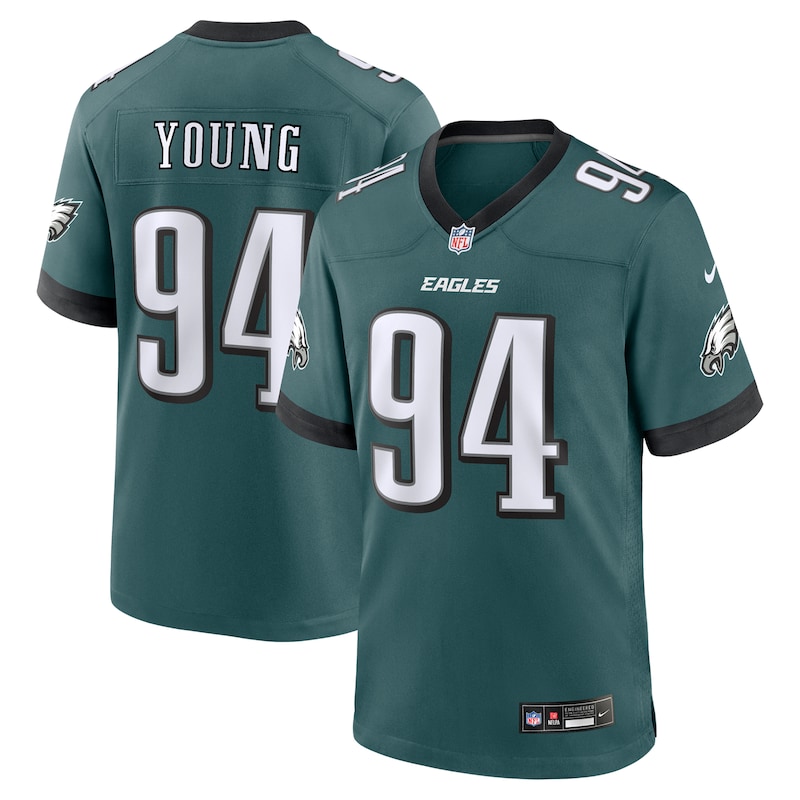 None Byron Young PHI Eagles Powerful Premium Material Jersey