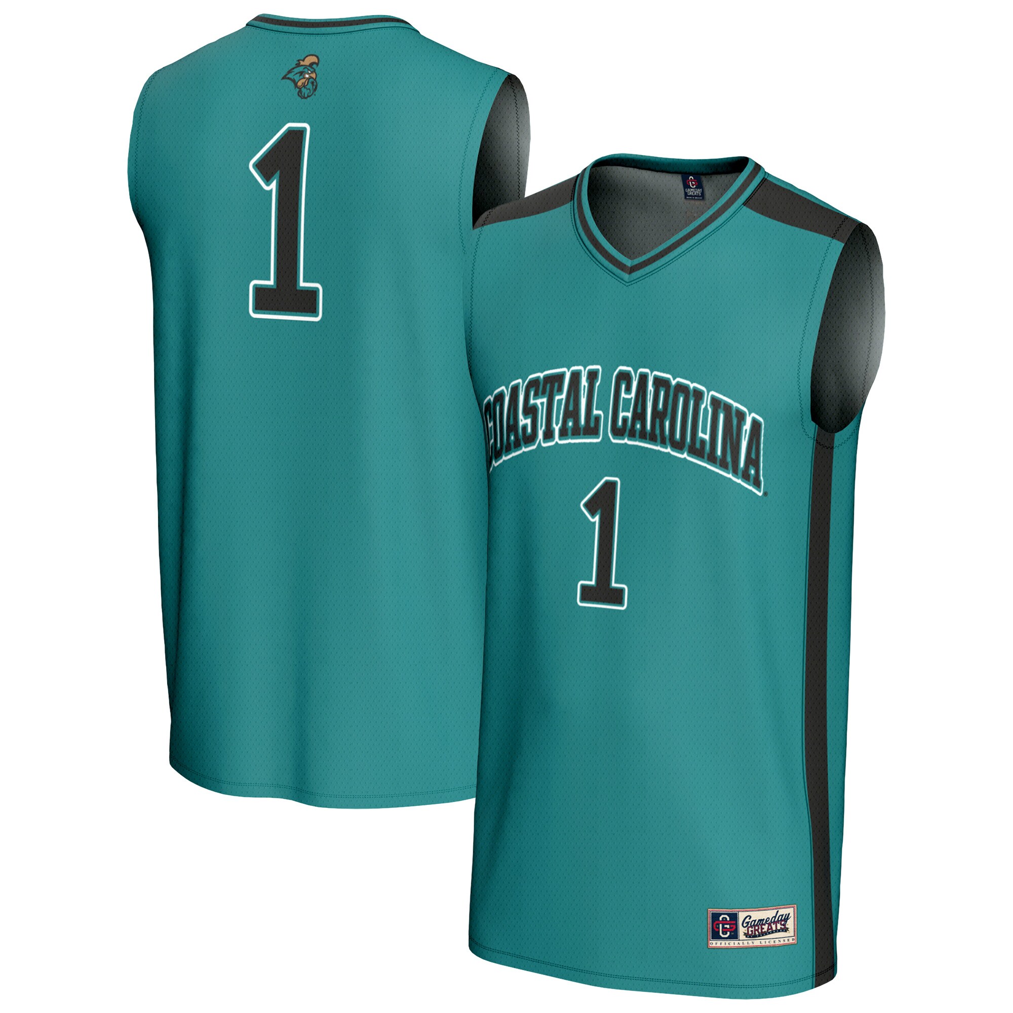 [NJP] Coastal Carolina Chanticleers GameDay Greats Youth Lightweight Basketball Fashion Jersey - Teal