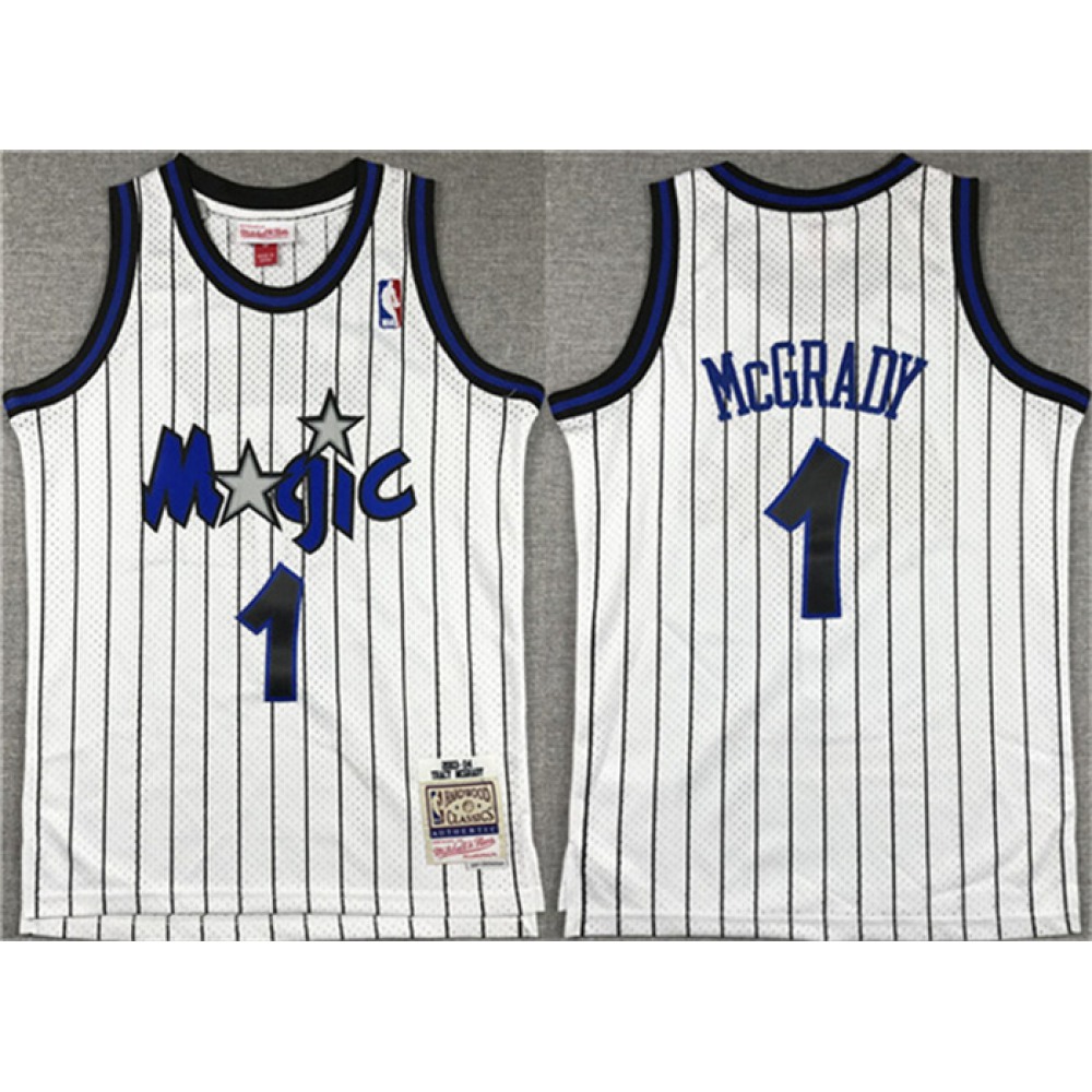 Fan Favorite Authentic Men's ORL #1 Tracy White Basketball Jersey